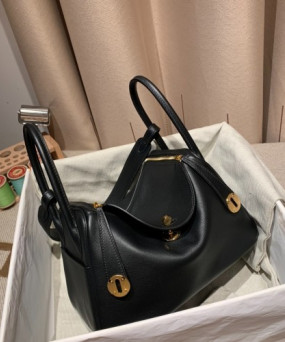 에르메스 린디백26 블랙 금장 스위프트